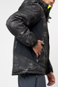 Купить Спортивная куртка мужская зимняя цвета хаки 78018Kh, фото 7