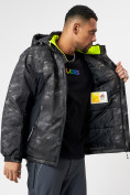 Купить Спортивная куртка мужская зимняя цвета хаки 78018Kh, фото 9