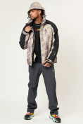 Купить Горнолыжная куртка мужская бежевого цвета 78278B, фото 2