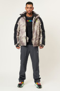 Купить Горнолыжная куртка мужская бежевого цвета 78278B, фото 3