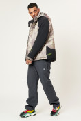 Купить Горнолыжная куртка мужская бежевого цвета 78278B, фото 4
