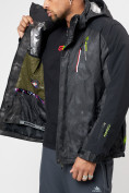 Купить Горнолыжная куртка мужская темно-серого цвета 78278TC, фото 15