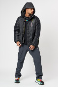 Купить Горнолыжная куртка мужская темно-серого цвета 78278TC, фото 4