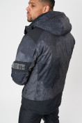 Купить Горнолыжна куртка мужская темно-серого цвета 78601TC, фото 13