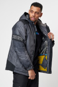 Купить Горнолыжна куртка мужская темно-серого цвета 78601TC, фото 15