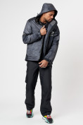Купить Горнолыжна куртка мужская темно-серого цвета 78601TC, фото 8