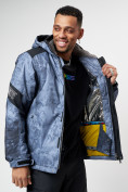 Купить Горнолыжна куртка мужская темно-синего цвета 78601TS, фото 17