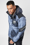 Купить Горнолыжна куртка мужская темно-синего цвета 78601TS, фото 12
