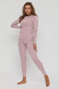 Купить Комплект женского термобелья розового цвета 8004R, фото 11