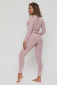 Купить Комплект женского термобелья розового цвета 8004R, фото 2