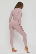 Купить Комплект женского термобелья розового цвета 8004R, фото 3