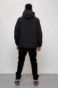 Купить Куртка молодежная мужская весенняя с капюшоном черного цвета 803Ch, фото 4