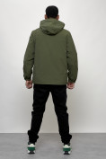 Купить Куртка молодежная мужская весенняя с капюшоном цвета хаки 803Kh, фото 12