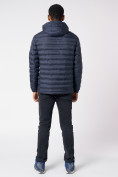 Купить Куртки мужские стеганная с капюшоном темно-синего цвета 805TS, фото 12