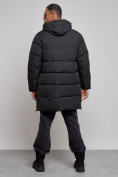 Купить Парка мужская зимняя удлиненная молодежная черного цвета 806Ch, фото 4