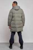 Купить Парка мужская зимняя удлиненная молодежная серого цвета 806Sr, фото 4