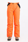 Купить Брюки горнолыжные женские оранжевого цвета 818O, фото 2