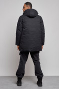 Купить Парка мужская зимняя удлиненная молодежная черного цвета 8305Ch, фото 4