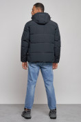 Купить Куртка зимняя молодежная мужская с капюшоном темно-синего цвета 8320TS, фото 4
