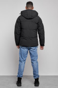 Купить Куртка молодежная мужская зимняя с капюшоном черного цвета 8356Ch, фото 4