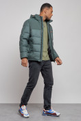 Купить Куртка мужская зимняя с капюшоном спортивная великан цвета хаки 8377Kh, фото 3
