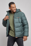 Купить Куртка мужская зимняя с капюшоном спортивная великан цвета хаки 8377Kh, фото 8