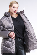 Купить Куртка зимняя женская стеганная коричневого цвета 85-923_48K, фото 6