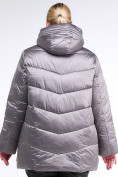 Купить Куртка зимняя женская стеганная коричневого цвета 85-923_48K, фото 4