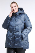 Купить Куртка зимняя женская стеганная синего цвета 85-923_49S, фото 3