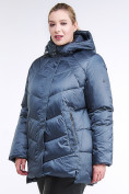 Купить Куртка зимняя женская стеганная синего цвета 85-923_49S, фото 4