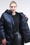 Купить Куртка зимняя женская стеганная темно-синего цвета 85-923_5TS, фото 6