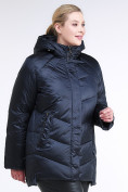 Купить Куртка зимняя женская стеганная темно-синего цвета 85-923_5TS, фото 3