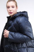 Купить Куртка зимняя женская стеганная темно-синего цвета 85-923_5TS, фото 7