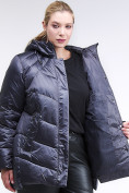 Купить Куртка зимняя женская стеганная темно-фиолетовый цвета 85-923_889TF, фото 6