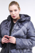 Купить Куртка зимняя женская стеганная темно-фиолетовый цвета 85-923_889TF, фото 7