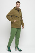 Купить Куртка спортивная мужская с капюшоном бежевого цвета 8596B, фото 4