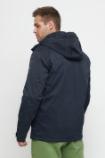 Купить Куртка спортивная мужская с капюшоном темно-синего цвета 8596TS, фото 18