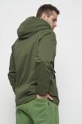 Купить Куртка спортивная мужская с капюшоном цвета хаки 8598Kh, фото 10