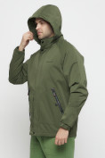 Купить Куртка спортивная мужская с капюшоном цвета хаки 8598Kh, фото 20