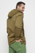 Купить Куртка спортивная мужская с капюшоном бежевого цвета 8599B, фото 10