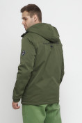 Купить Куртка спортивная мужская с капюшоном цвета хаки 8599Kh, фото 17
