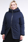 Купить Куртка зимняя женская классическая темно-синего цвета 86-801_16TS, фото 3