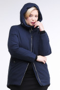 Купить Куртка зимняя женская классическая темно-синего цвета 86-801_16TS, фото 5