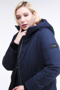 Купить Куртка зимняя женская классическая темно-синего цвета 86-801_16TS, фото 7