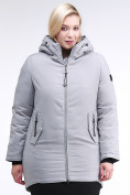Купить Куртка зимняя женская классическая серого цвета 86-801_20Sr, фото 2