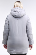 Купить Куртка зимняя женская классическая серого цвета 86-801_20Sr, фото 4