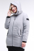 Купить Куртка зимняя женская классическая серого цвета 86-801_20Sr, фото 5