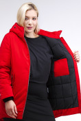 Купить Куртка зимняя женская классическая красного цвета 86-801_4Kr, фото 7