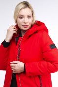 Купить Куртка зимняя женская классическая красного цвета 86-801_4Kr, фото 8