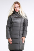 Купить Куртка зимняя женская молодежная стеганная светло-серого цвета 870_05SS, фото 2